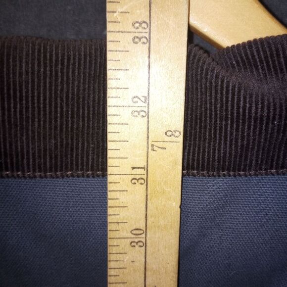 Dunbrooke Navy Blue Mountaineer Chore Jacket Size 4X EUC P2P 33 In Length 31 In - Picture 9 of 9